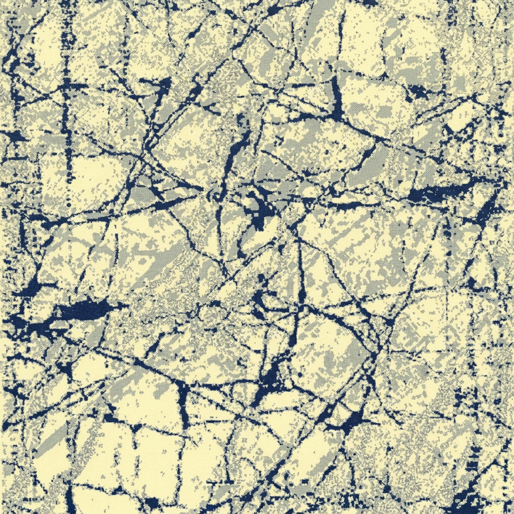 Visualización con IA del detalle del diseño de alfombra SAS13