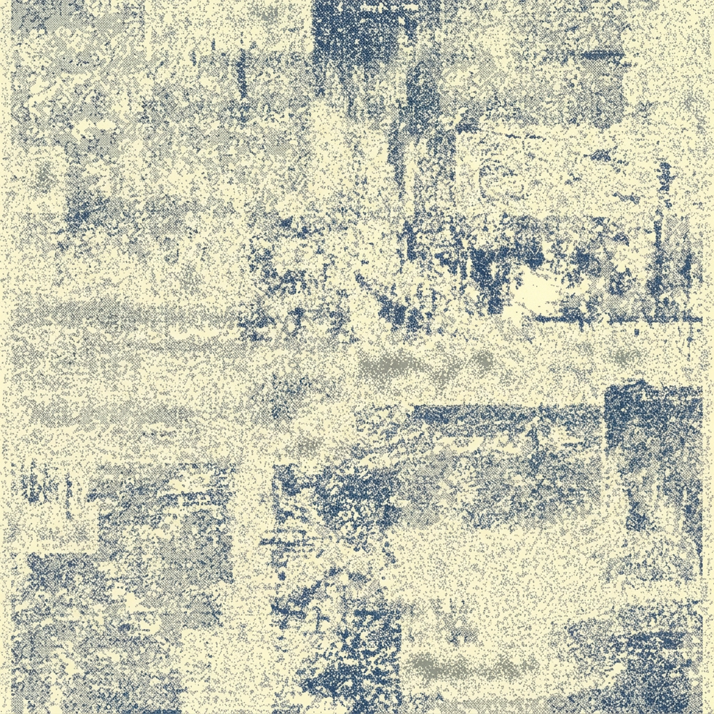 Visualización con IA del detalle del diseño de alfombra SAS10