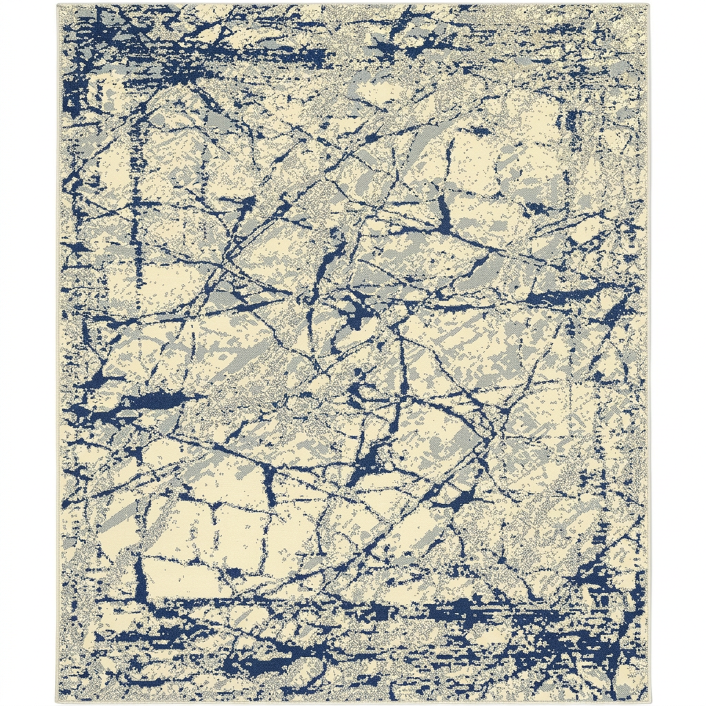 Visualización con IA de alfombra SAS13, vista frontal sobre fondo blanco