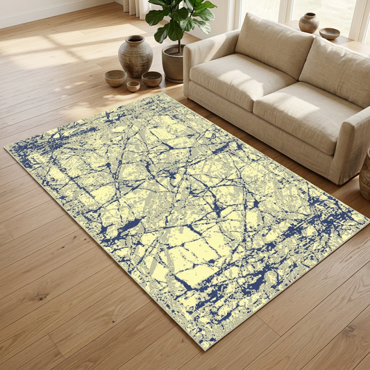 Visualización con IA de alfombra SAS13 en una sala